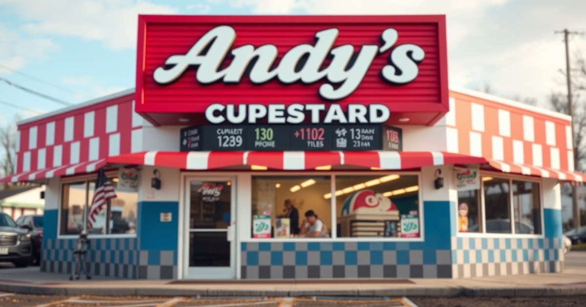 Andy’s Frozen Custard Menu With Prices For 2026