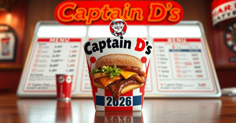 Captain D’s Takeout Menu With Prices For 2026