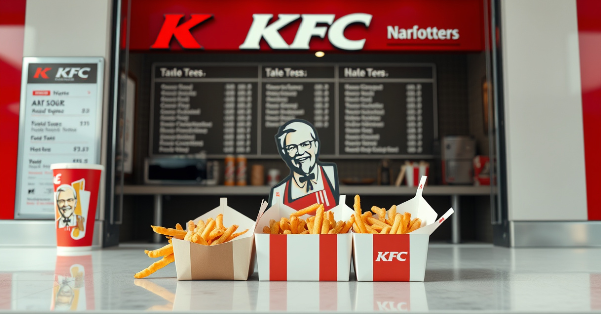 KFC Takeout Menu With Prices For 2026