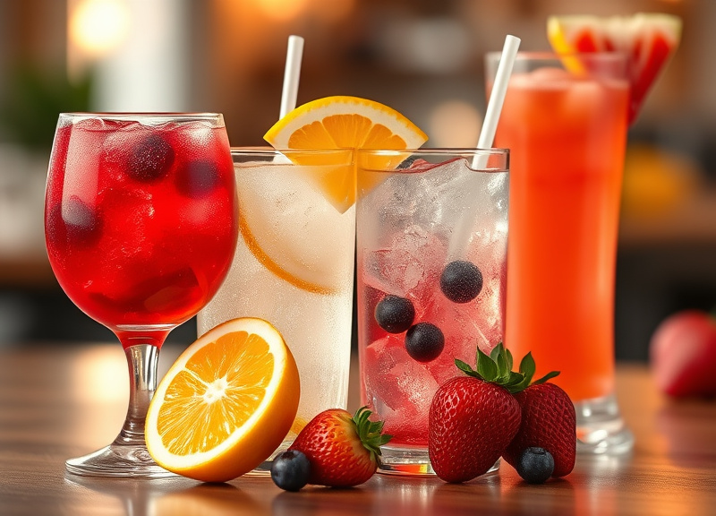 Fruit-Based Fizz Drinks