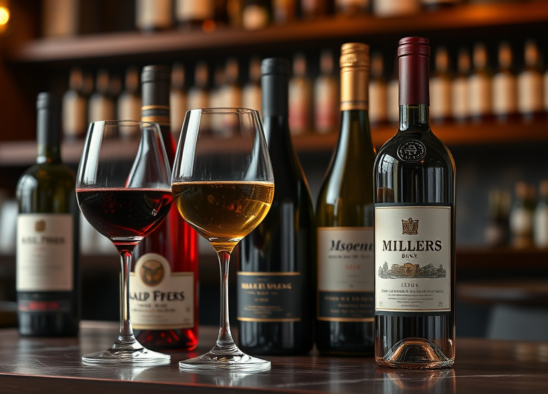 Millers Drink Menu Wines